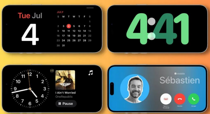 卧龙苹果手机维修分享iOS17横屏充电待机显示有什么好处 