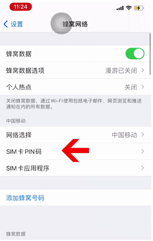 卧龙苹果14维修网分享如何给iPhone14的SIM卡设置密码 