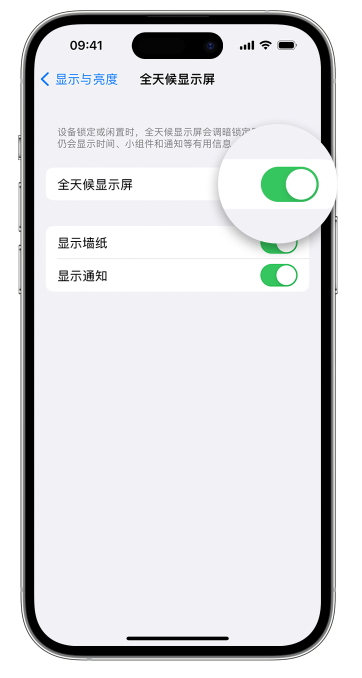 卧龙苹果14维修店分享如何自定义 iPhone 14 Pro 常亮显示屏 