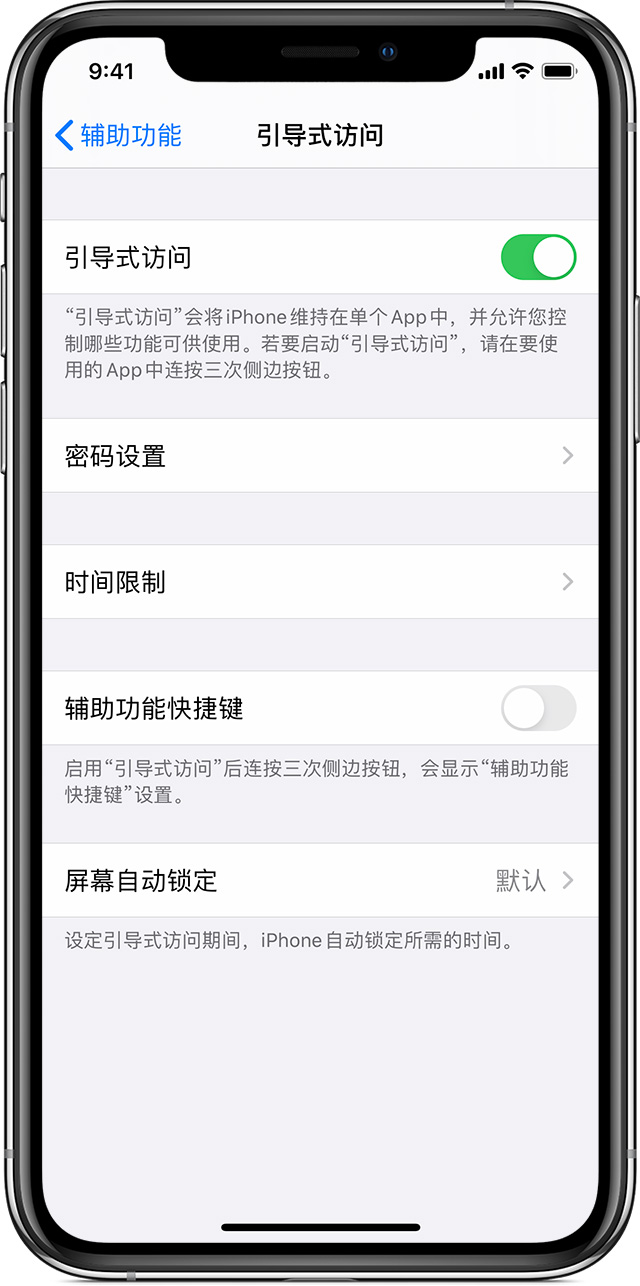 卧龙苹果手机维修分享如何在 iPhone 上退出引导式访问 