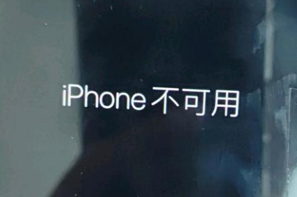 卧龙苹果服务网点分享锁屏界面显示“iPhone 不可用”如何解决 